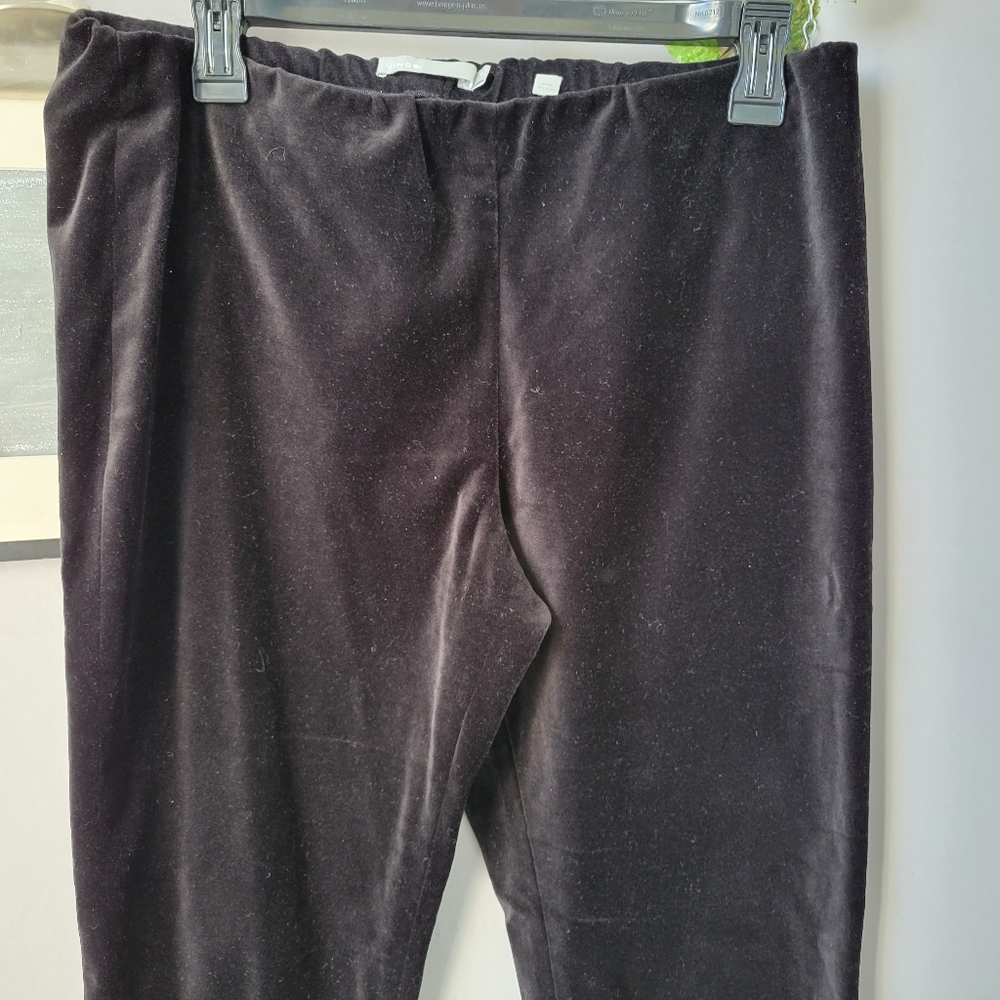 Vince Velvet High Rise Cropped Pull On Pant - Sz M - Picture 4 of 12